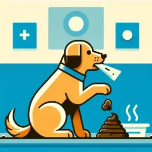 cachorro comendo fezes